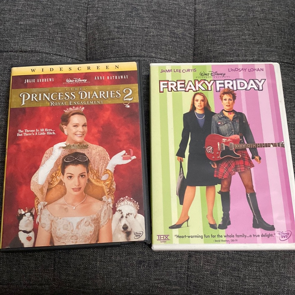 2 dvds -Princess Diaries 2 & Freaky Friday
